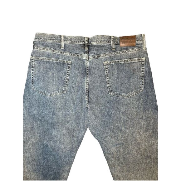 Wrangler Reserve Advanced Comfort Straight Leg Denim Blue Jeans Men's Size 38x29 - Picture 9 of 11